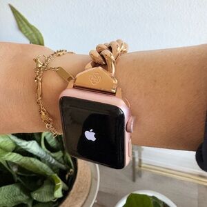 Kendra Scott Rose Gold and Black Smartwatch